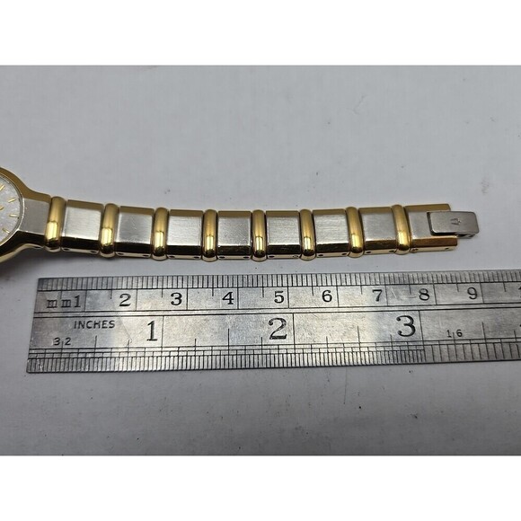 Womens Bulova Gold Silver Two Tone Watch Quartz Dress New Battery 20mm Dainty main image 9